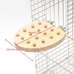 Wooden Bird Training Toy Building Block Puzzle Toy Parrot Gnawing Grinding Toy