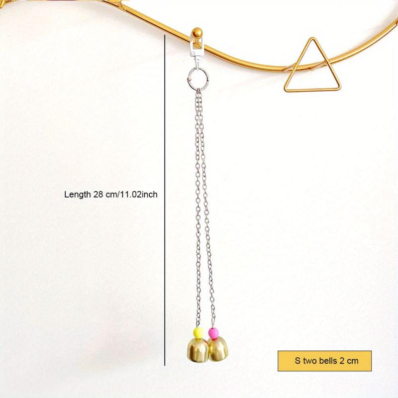 Interactive Hanging Bell Parrot Toy for Cage