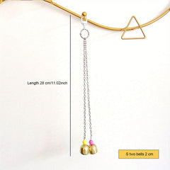 Interactive Hanging Bell Parrot Toy for Cage