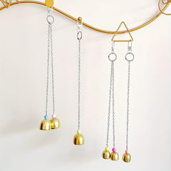 Interactive Hanging Bell Parrot Toy for Cage
