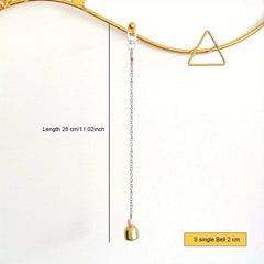 Interactive Hanging Bell Parrot Toy for Cage