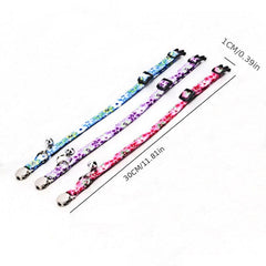 Floral Pet Collar Bell Adjustable Cat Dog Necklace