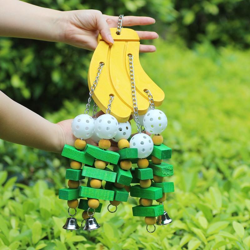 Parrot Wood Banana Building Block Toy