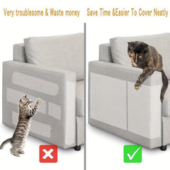 5pcs Cat Sofa Protector Double Sided Couch Scratch Resistant Adhesive Tape