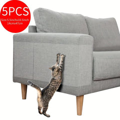 5pcs Cat Sofa Protector Double Sided Couch Scratch Resistant Adhesive Tape
