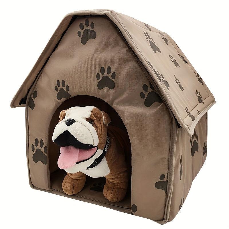 Portable Indoor Dog House Pet Shelter Dog Bed Removable Washable Dog Nest