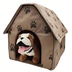Portable Indoor Dog House Pet Shelter Dog Bed Removable Washable Dog Nest