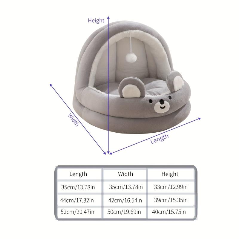 Cozy Cat Nest All Season House with Removable Winter Bed
