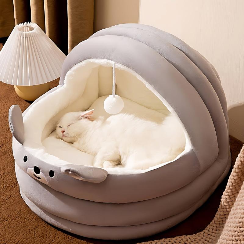 Cozy Cat Nest All Season House with Removable Winter Bed