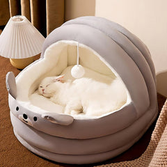Cozy Cat Nest All Season House with Removable Winter Bed