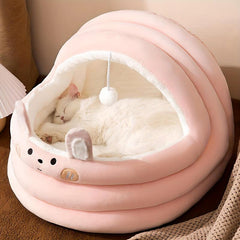 Cozy Cat Nest All Season House with Removable Winter Bed