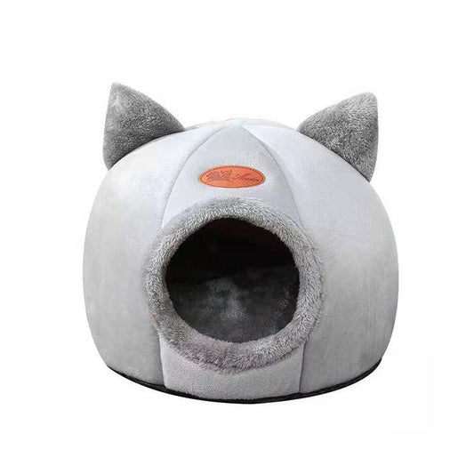 Soft Cozy Cat Cave Bed Removable Winter Warm for Kittens and Pets