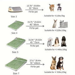 Plush Pet Beds for Dogs with Neck Pillow & Non-Slip Base