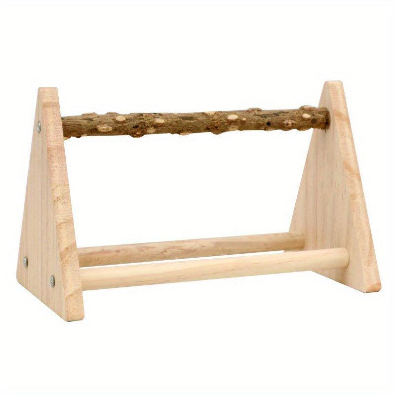 Portable Parrot Playstand Activity Center with Feeding Cups & Clip