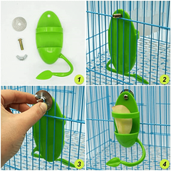Bird Feeding Cup & Perch Stand, Bird Toys Holder Rack, Cage Accessories