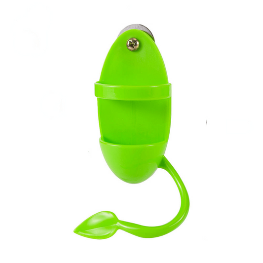 Bird Feeding Cup & Perch Stand, Bird Toys Holder Rack, Cage Accessories