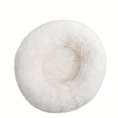 Winter Warm Cat Cushion Plush Round Pet Bed