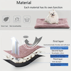 Soft Plush Pet Bed For Dogs Calming And Washable Pet Cushion Sofa