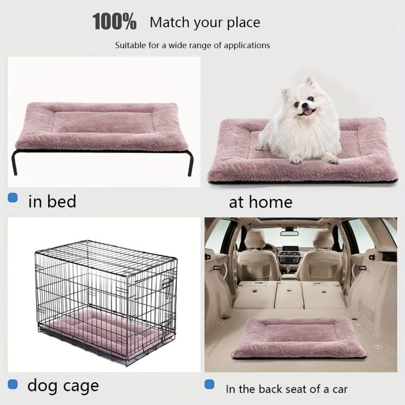 Soft Plush Pet Bed For Dogs Calming And Washable Pet Cushion Sofa