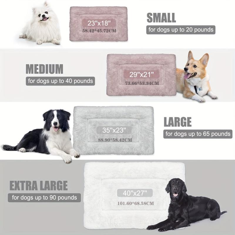 Soft Plush Pet Bed For Dogs Calming And Washable Pet Cushion Sofa