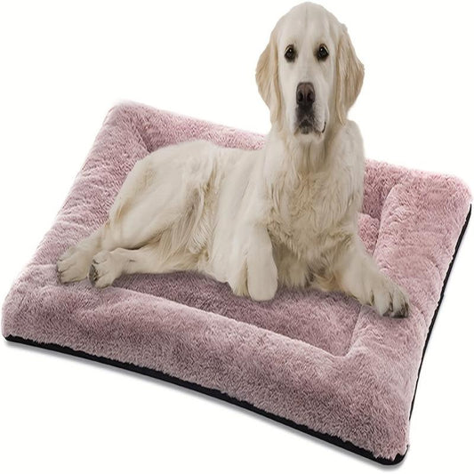 Soft Plush Pet Bed For Dogs Calming And Washable Pet Cushion Sofa