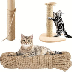 66ft Cat Scratching Rope Natural Sisal Hemp Rope 6mm