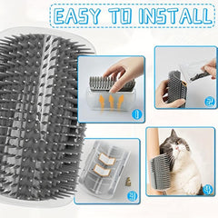 Pet Magic Massage Brush Removable & Washable Self Groomer for Cats