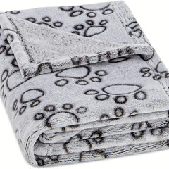 Pet Blanket Dog Cat Paw Print Blanket For Bed Cover Couch