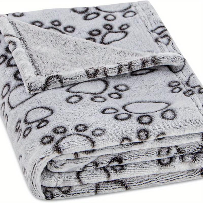 Pet Blanket Dog Cat Paw Print Blanket For Bed Cover Couch