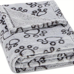 Pet Blanket Dog Cat Paw Print Blanket For Bed Cover Couch
