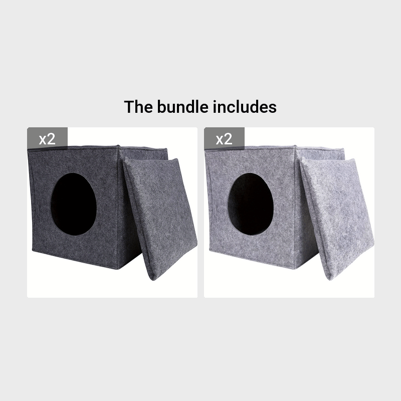 Detachable Zipper Shape Pet Bed