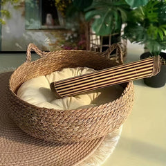 Rattan Cat Nest Cat Sleeping Mat Winter Cat Scratching Board Pet House