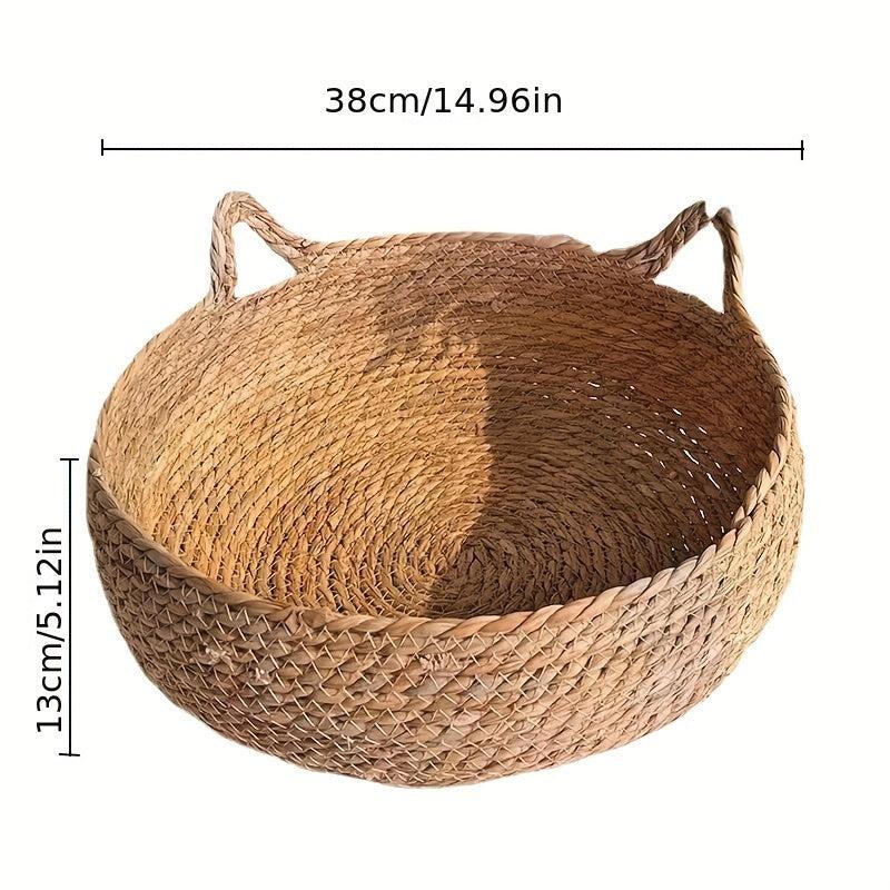 Rattan Cat Nest Cat Sleeping Mat Winter Cat Scratching Board Pet House