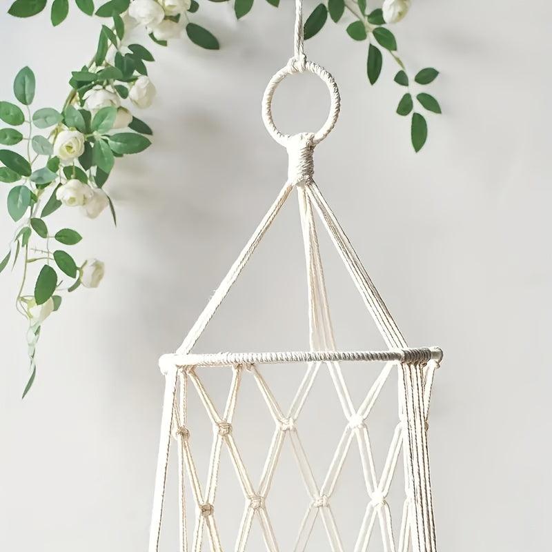 Hanging Cat Bed Woven Cotton Rope Cat Hammock Bed Natural Cradle Pet Swing Bed