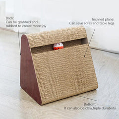 Triangle Cat Scratching Pad & Post for Indoor Cats
