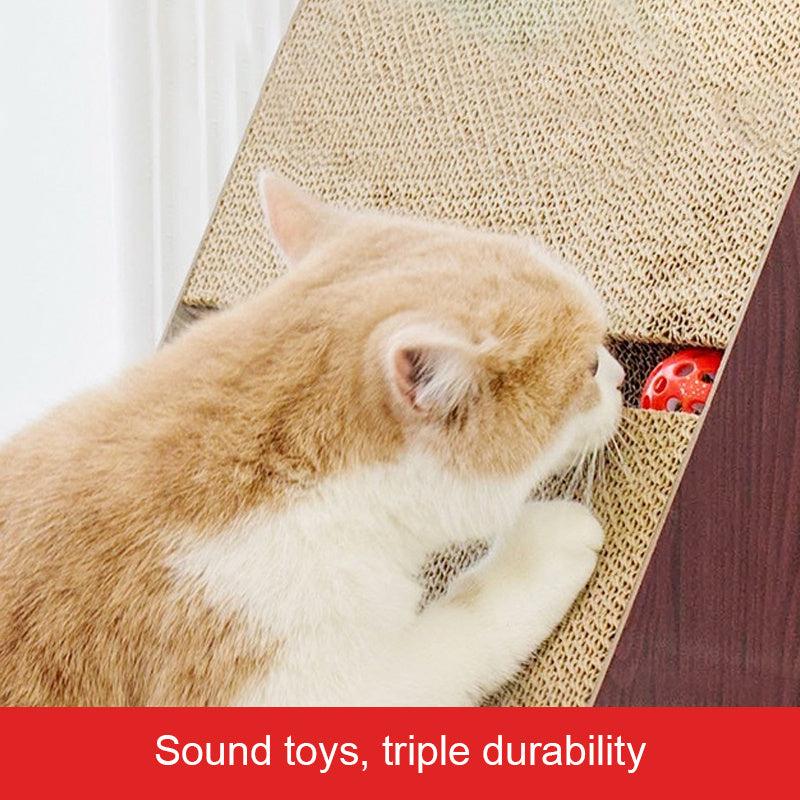 Triangle Cat Scratching Pad & Post for Indoor Cats