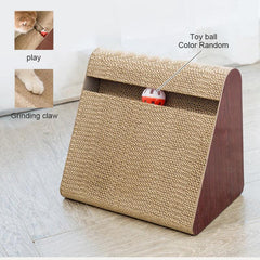 Triangle Cat Scratching Pad & Post for Indoor Cats