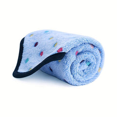 Cozy Dot Pattern Pet Plush Blanket Soft Fleece Bed Mattress