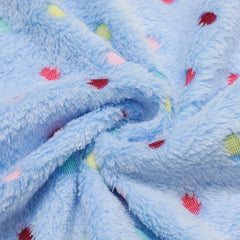 Cozy Dot Pattern Pet Plush Blanket Soft Fleece Bed Mattress