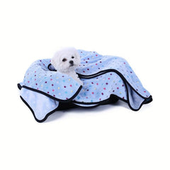 Cozy Dot Pattern Pet Plush Blanket Soft Fleece Bed Mattress