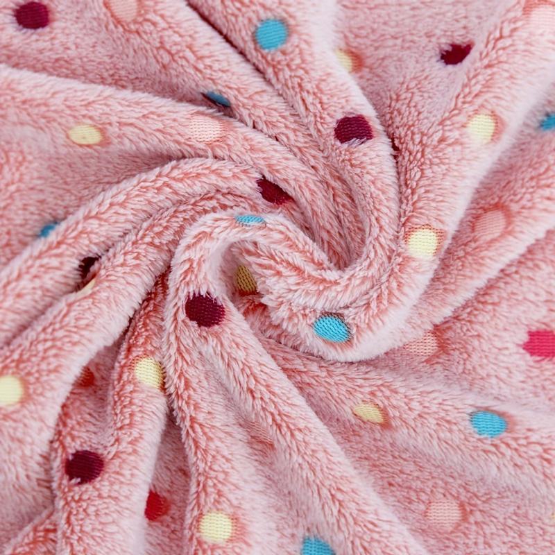 Soft Fleece Pet Blanket Machine Washable Cozy Cover