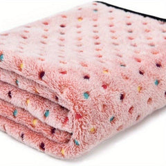 Soft Fleece Pet Blanket Machine Washable Cozy Cover