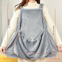 Soft Cat Clothes Cat Aprons Breathable Cat Carrier Bag With Pocket