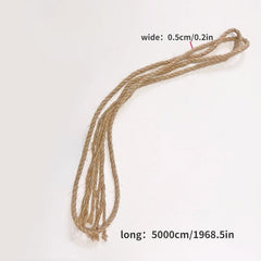 50m Cat Scratching Post Sisal Rope DIY Table Furniture Leg Decoration
