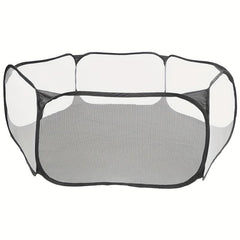 Portable Pet Playpen Foldable Mesh Fence for Dogs Cats Small Animals