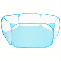 Portable Pet Playpen Foldable Mesh Fence for Dogs Cats Small Animals