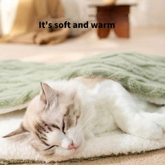 Warm and Cozy Cat Blanket Plush Pet Sleeping Mat