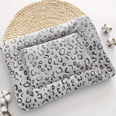 Leopard Print Pet Bed Mat Blanket for Cats & Dogs