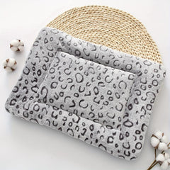 Leopard Print Pet Bed Mat Blanket for Cats & Dogs