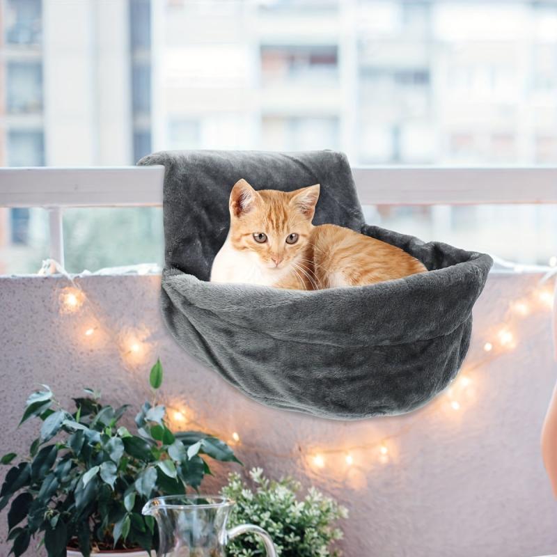 Cat Plush Radiator Bag Hanging Bed Iron Frame Warm Hammock Style Home Cradle